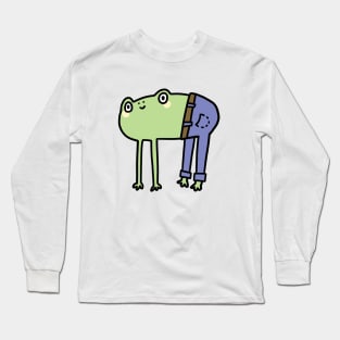 Frog with jeans Long Sleeve T-Shirt